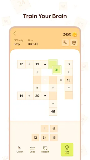 Puzzle Math: Cross Number Game | Permainan | XWorld