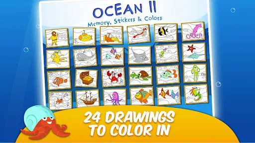 Ocean II - Stickers and Colors | Games | XWorld