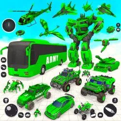 XWorld | Army Bus Robot Bus Game 3D