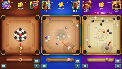 Carrom Lite-Board Offline Game | Permainan | XWorld