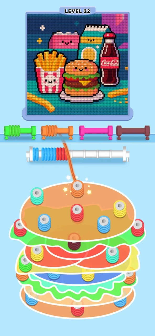 Wool Sort - Pin Out 3D | Games | XWorld