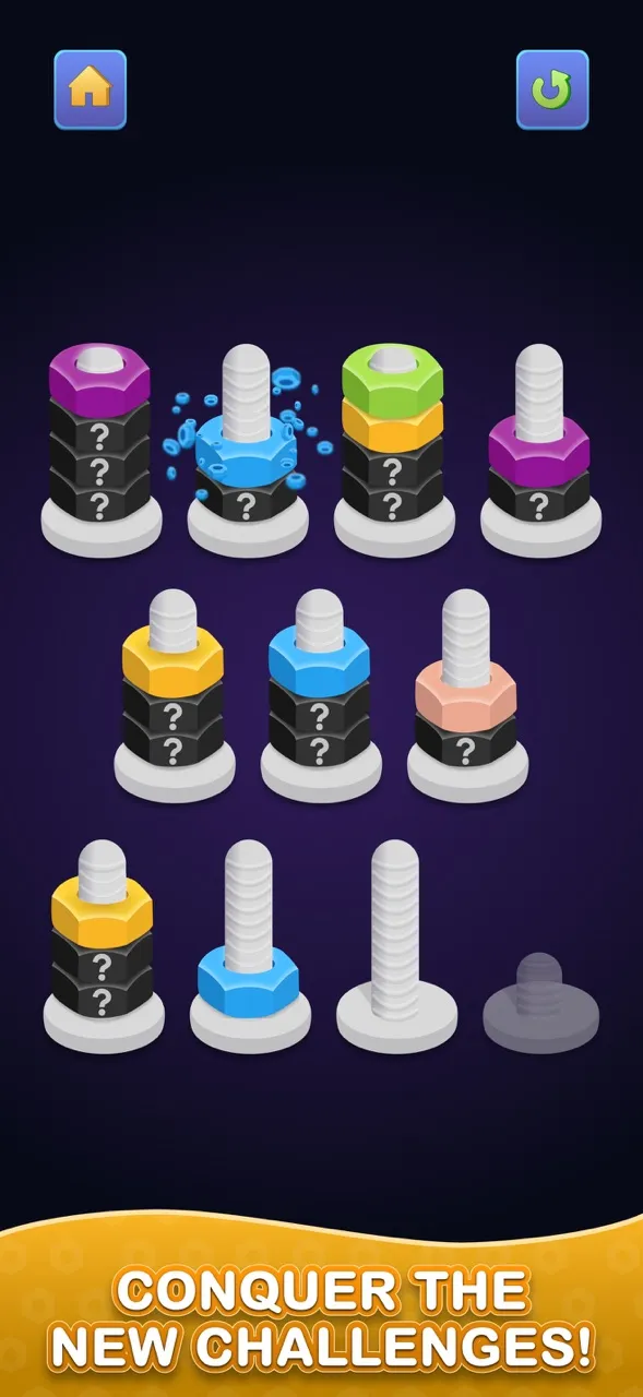 Nuts & Bolts - Color Sort Game | Games | XWorld