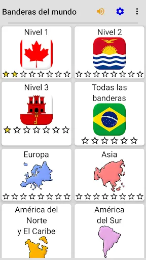 Banderas nacionales del mundo | juego | XWorld