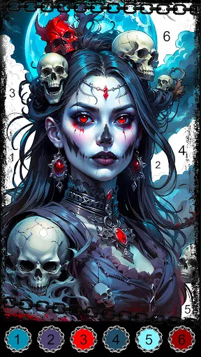 Dark, Horror Color by Number | Games | XWorld