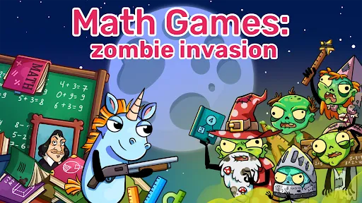 Math games: Zombie Invasion | Games | XWorld