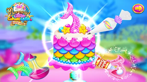 Mermaid Glitter Cupcake Chef | Games | XWorld