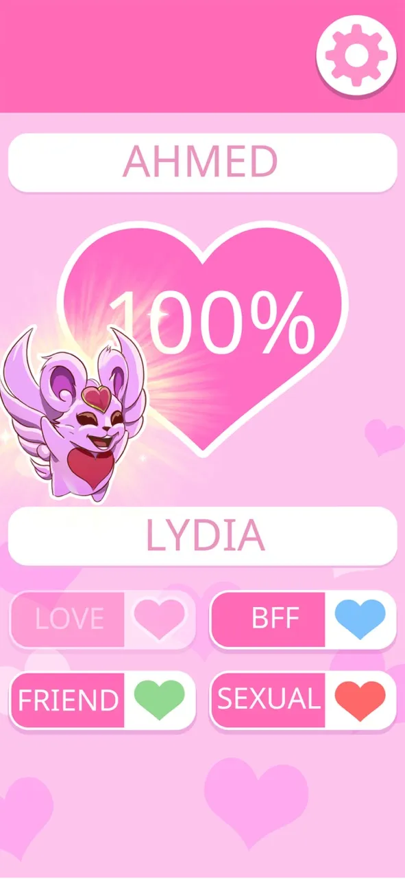 LOVE TEST - match calculator | 游戏 | XWorld