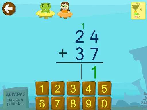 Matemáticas con Grin I 4,5,6 | juego | XWorld