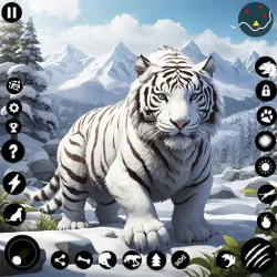 XWorld | White Snow Tiger Family Sim 3D