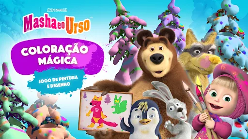 Masha e o Urso Colorir 3D | Jogos | XWorld