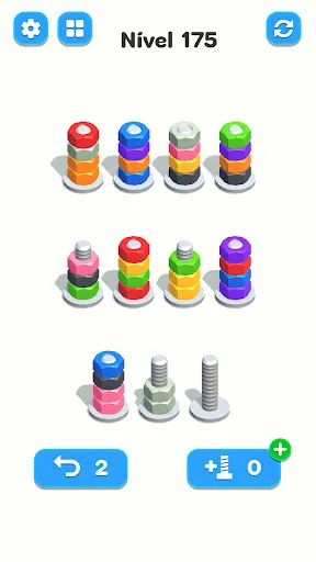 Nuts & Bolts, Color Screw Sort | Jogos | XWorld