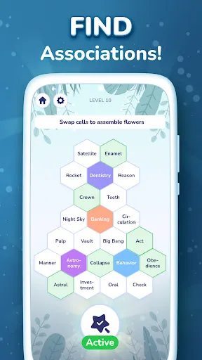 Hexa Words: Sort Associations | Jogos | XWorld