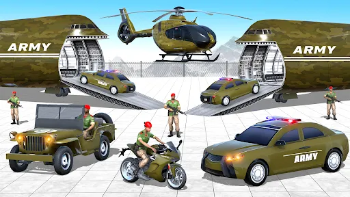 Army Transport Truck Game | juego | XWorld