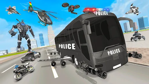 Bus Simulator Police Robot Car | Игры | XWorld