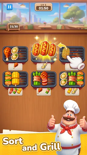 Grill Master: จัดเรียงอาหาร | เกม | XWorld Grill Master: จัดเรียงอาหาร | เกม | XWorld