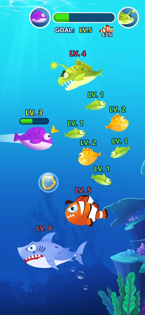 Ocean Fish Evolution | 游戏 | XWorld