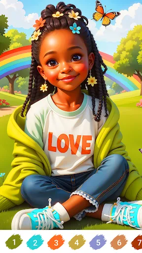 Melanin Poppin Color by Number | 游戏 | XWorld