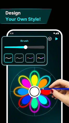Finger Spinner: Glow Art Draw | 游戏 | XWorld