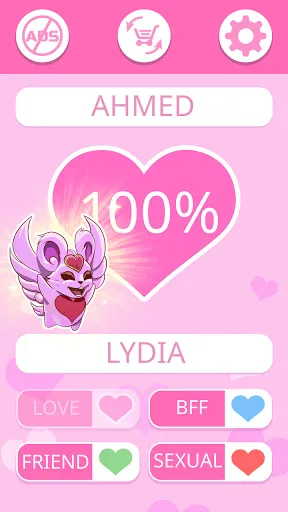 LOVE TEST - match calculator | Permainan | XWorld