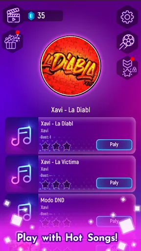 Xavi la diabla - Tiles Hop | juego | XWorld