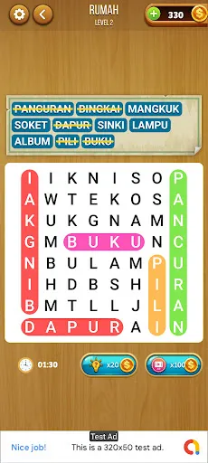 Cari Kata Bahasa Melayu | Permainan | XWorld