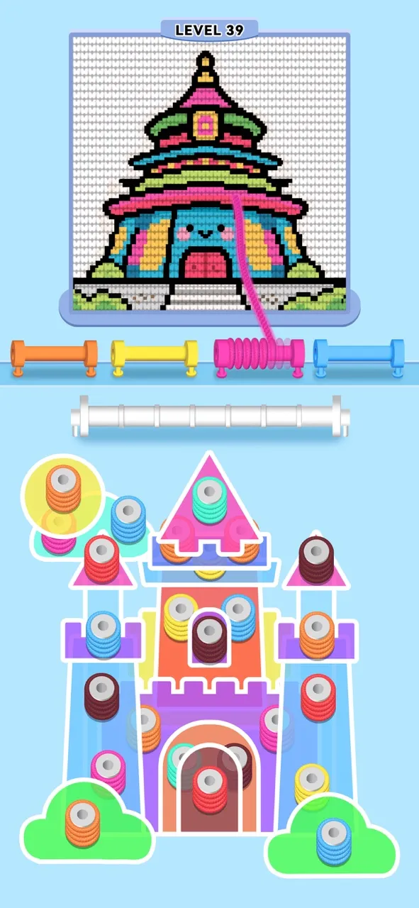 Wool Sort - Pin Out 3D | Games | XWorld