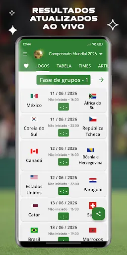 Resultados - Copa 2026 | Jogos | XWorld Resultados - Copa 2026 | Jogos | XWorld