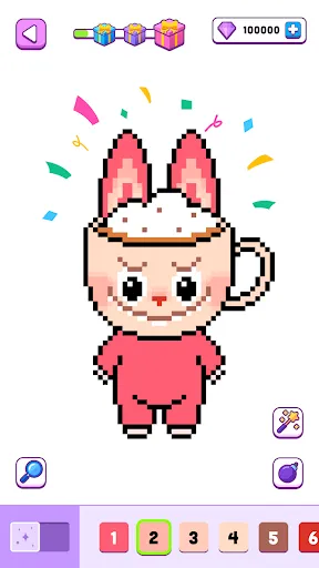Pixel Number Cute Art | Permainan | XWorld