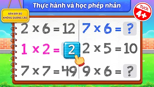 Trò chơi học toán phép nhân | Games | XWorld