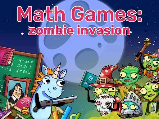 Math games: Zombie Invasion | Games | XWorld