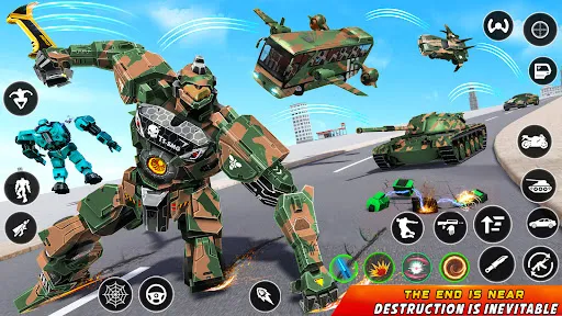 Army Bus Robot Car Game 3d | Games | XWorld