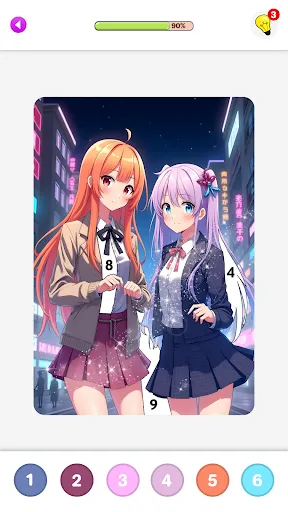 Tô Màu Theo Số Anime Troi Choi | Games | XWorld