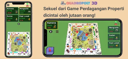 Quadropoly: monopoli Indonesia | Permainan | XWorld