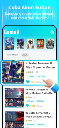 Gamoji nikmati akun & mabar | Permainan | XWorld