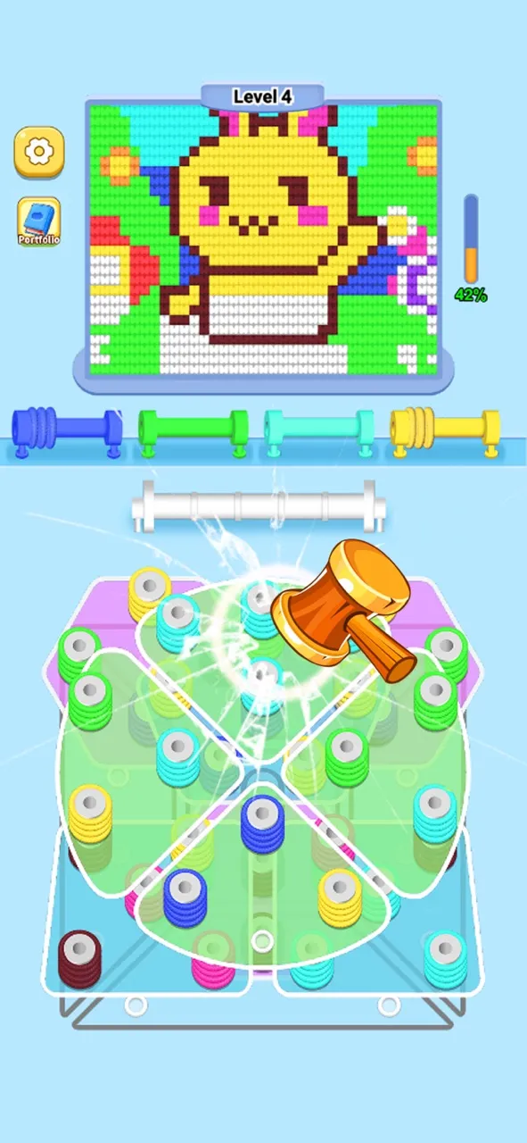 Wool Sort - Pin Out 3D | 游戏 | XWorld