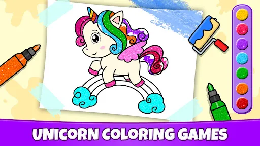 Unicorn Coloring Game For Kids | Games | XWorld