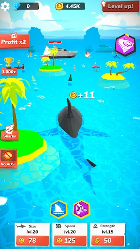 Idle Shark World - Tycoon Game | 游戏 | XWorld