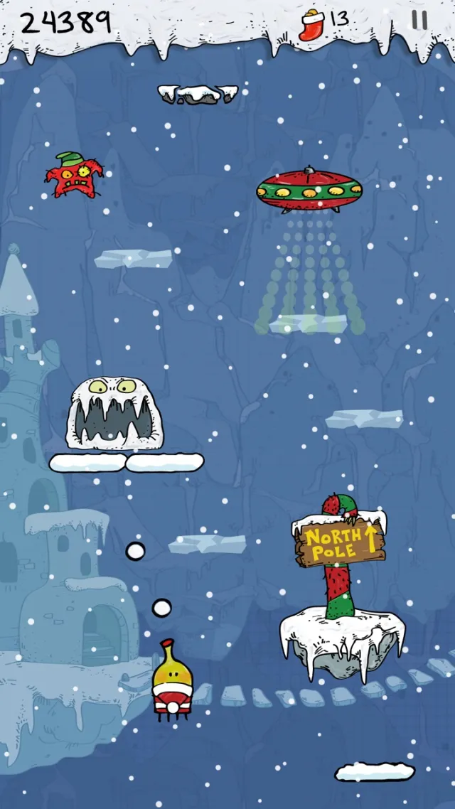 Doodle Jump Christmas PLUS | juego | XWorld