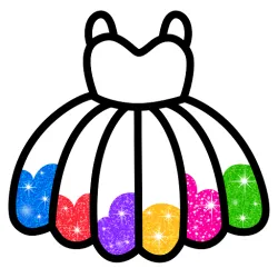 XWorld | Glitter colouring game: Girls