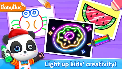 Baby Panda's Glow Doodle Game | Games | XWorld