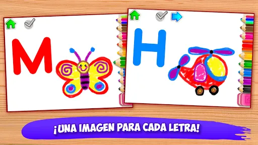 Juegos ABC Pintar niños letras | juego | XWorld