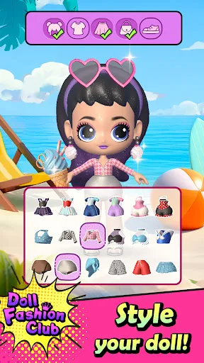 Doll Dress Up Salon | juego | XWorld