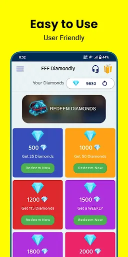 Diamondly: Play Win FFDiamonds | Permainan | XWorld