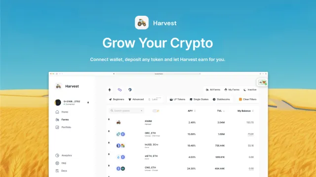 Harvest Finance | 游戏 | XWorld