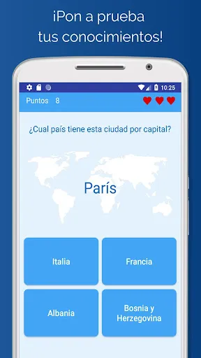 Capitales de países del mundo | juego | XWorld