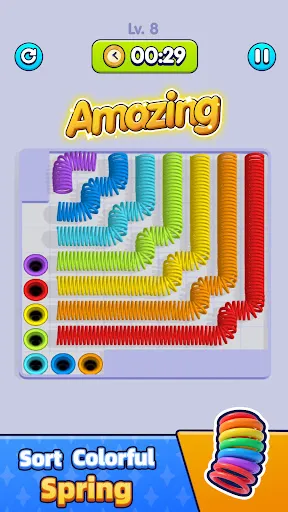 Spring Slide - Color Sort Game | Jogos | XWorld