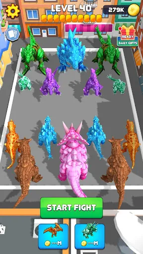 Crystal Dinosaur Element Fight | Games | XWorld