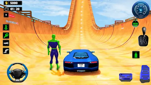 Superhero Car: Mega Ramp Games | Games | XWorld