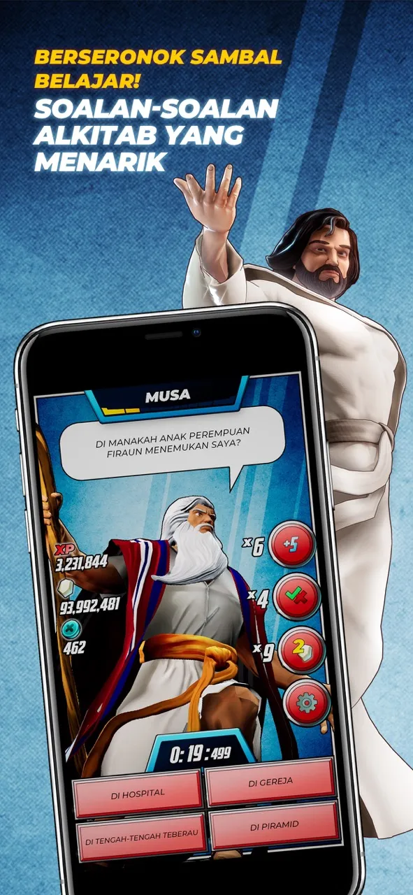 Permainan Kuiz Alkitab: Wira | Permainan | XWorld