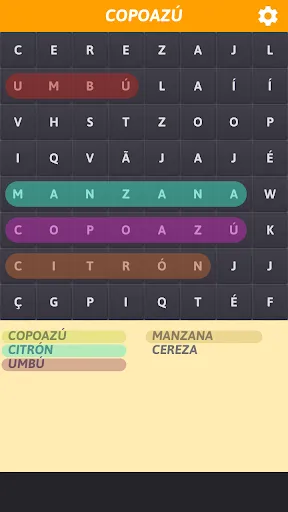 Sopa de Letras de Frutas | juego | XWorld